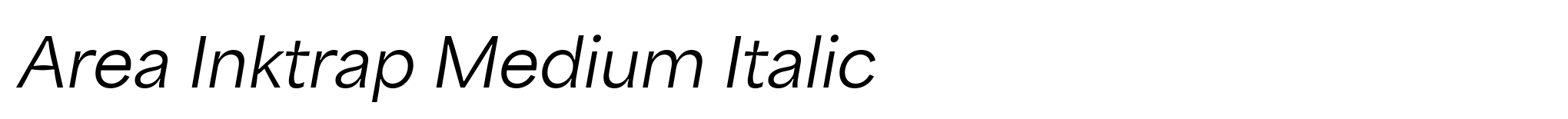 Area Inktrap Medium Italic image
